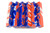 blue and orange acrylic pen blank