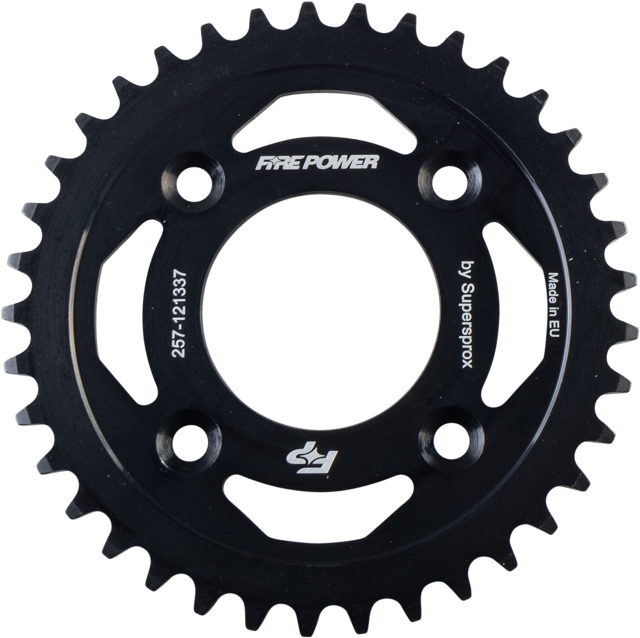 FIRE POWER REAR SPROCKET STEEL 37T BLK