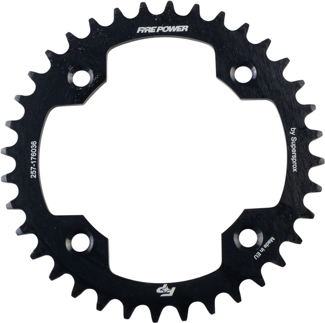FIRE POWER REAR SPROCKET STEEL 36T BLK