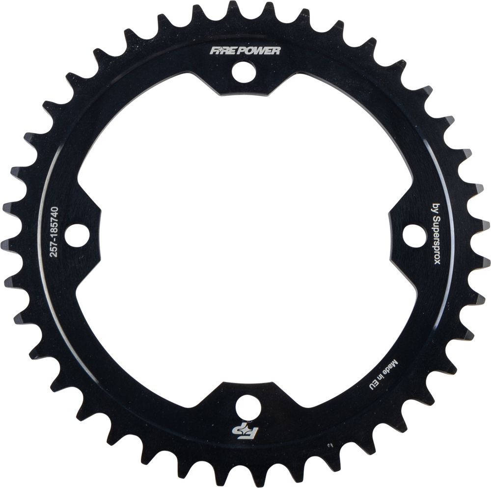 FIRE POWER REAR SPROCKET STEEL 40T BLK