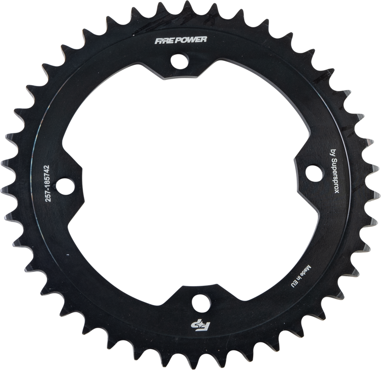 FIRE POWER REAR SPROCKET STEEL 42T BLK