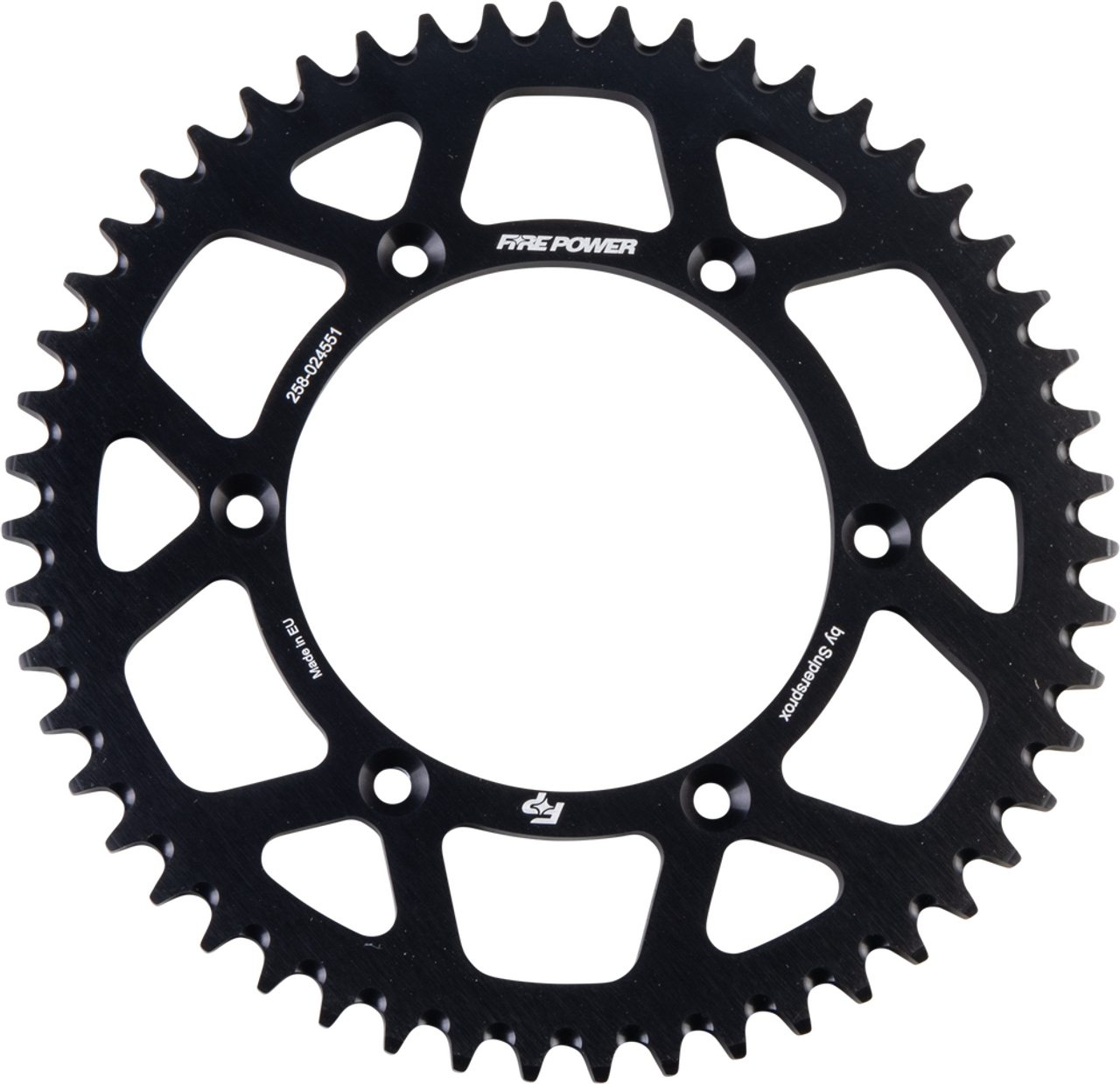 FIRE POWER REAR SPROCKET ALUMINUM 51T BLK