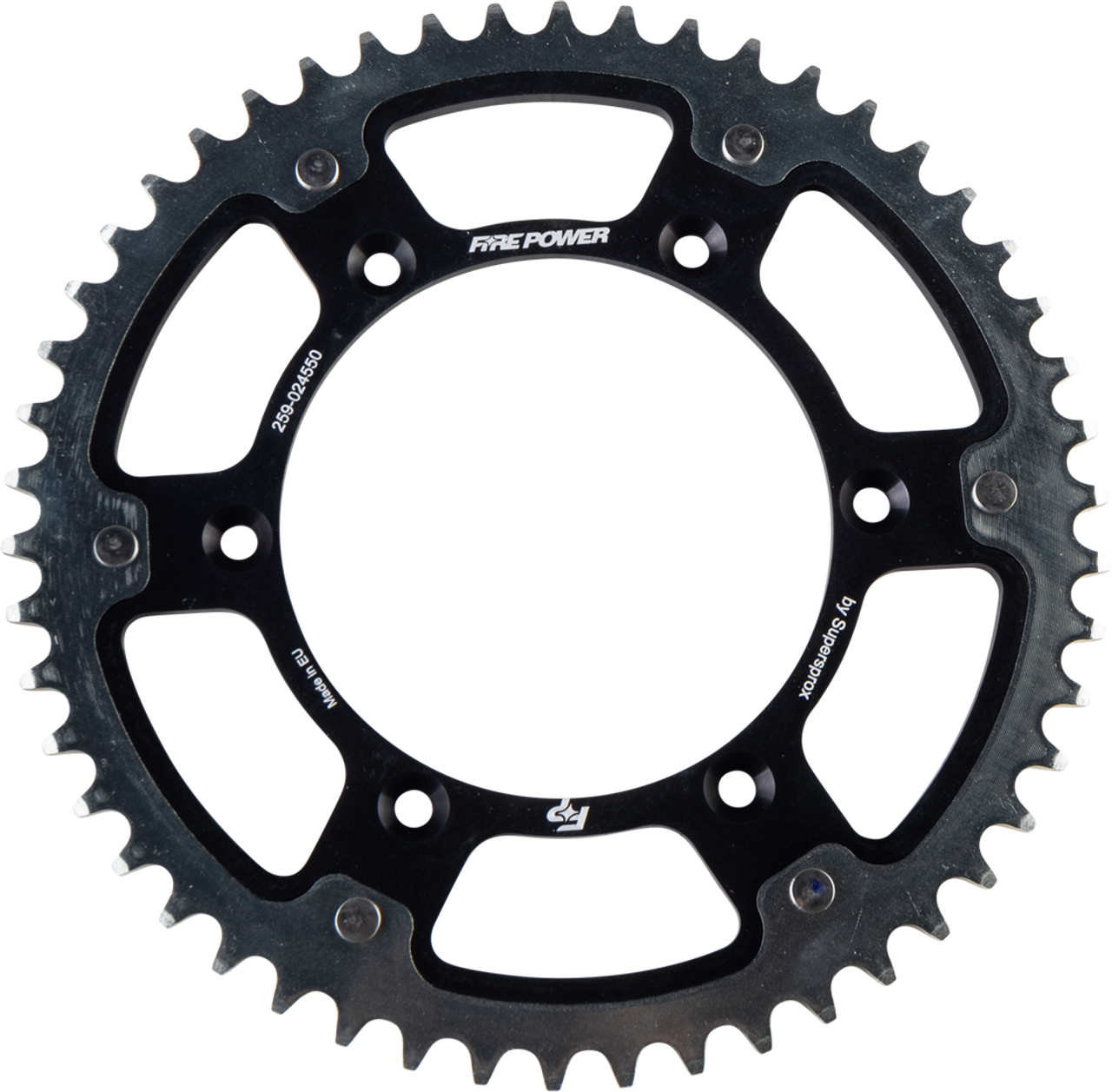 FIRE POWER REAR SPROCKET HYBRID 50T BLK/SIL