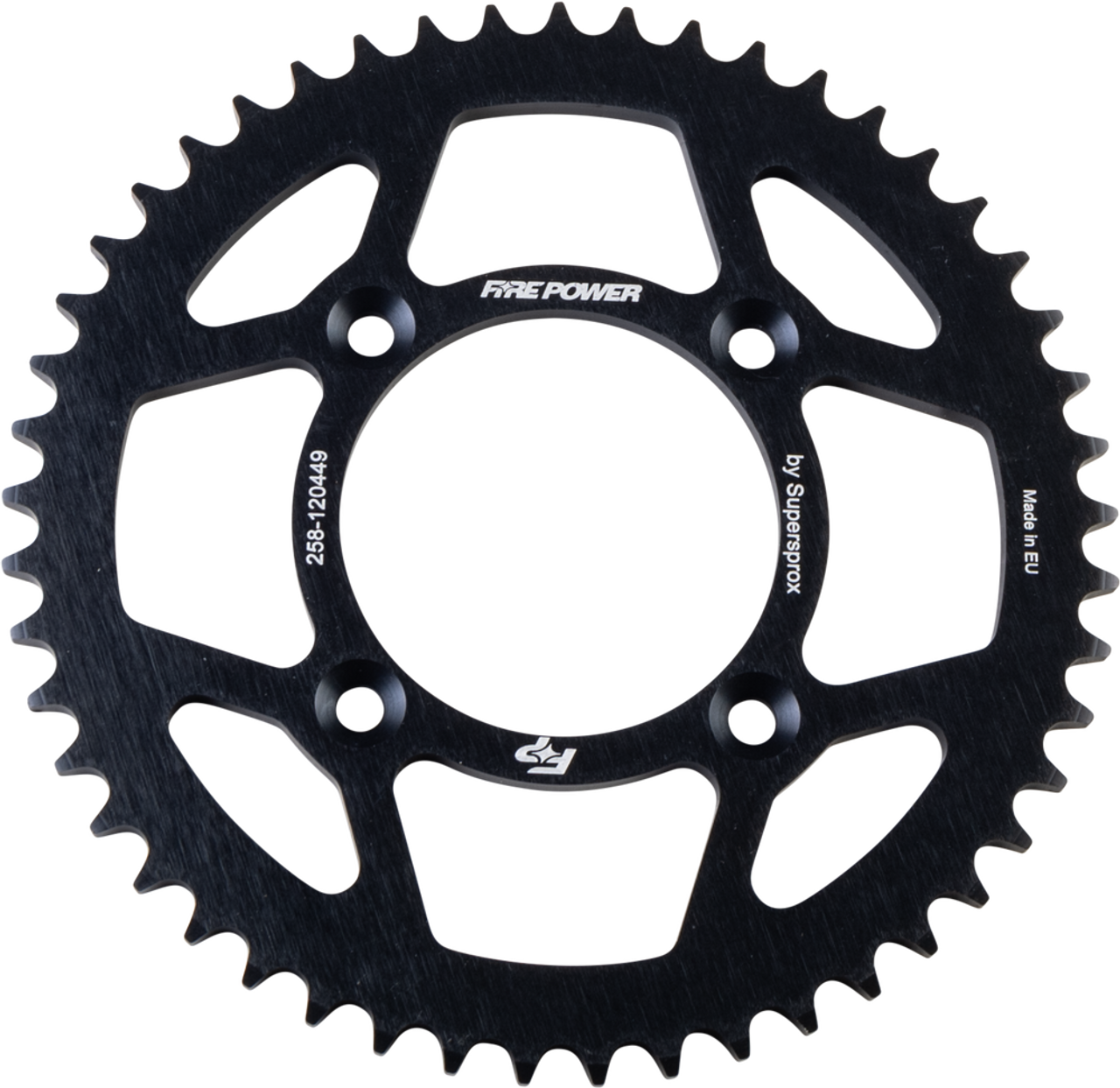 FIRE POWER REAR SPROCKET ALUMINUM 49T BLK