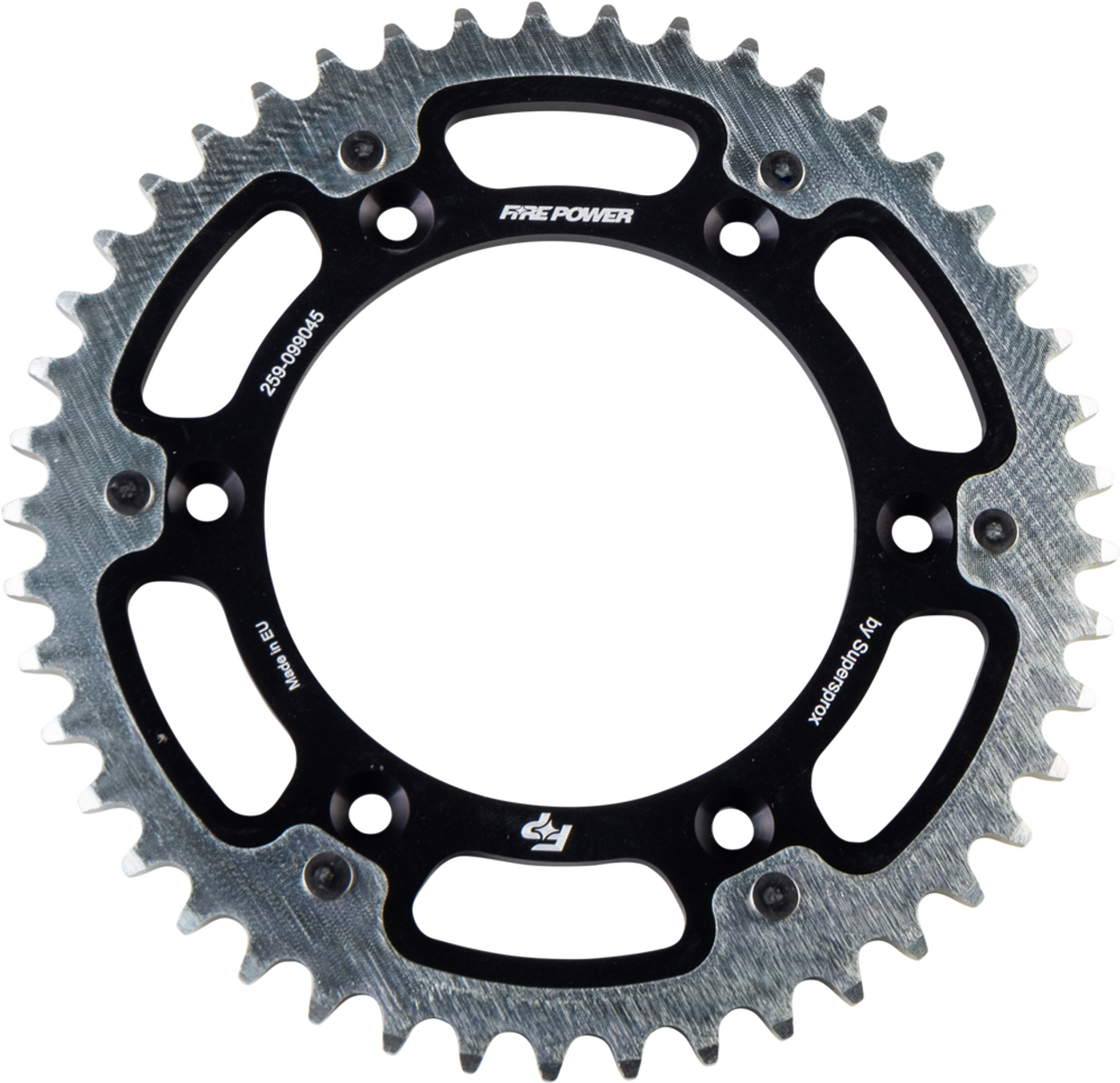 FIRE POWER REAR SPROCKET HYBRID 45T BLK/SIL