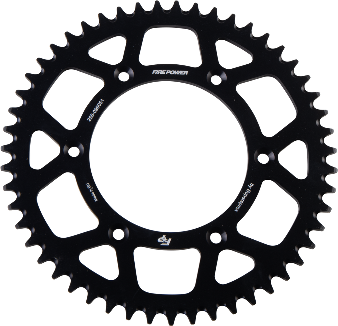 FIRE POWER REAR SPROCKET ALUMINUM 51T BLK