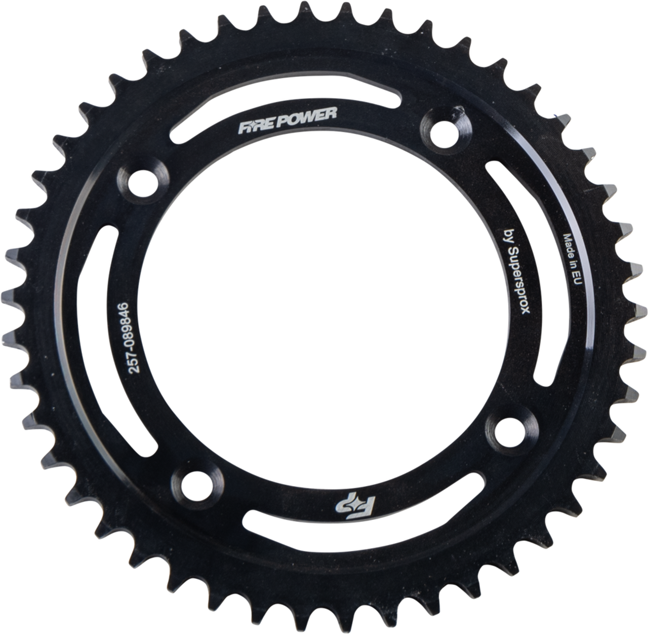 FIRE POWER REAR SPROCKET STEEL 46T BLK