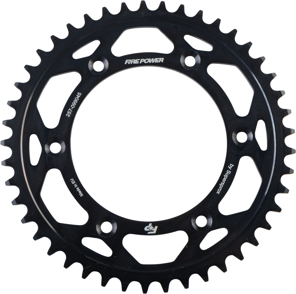 FIRE POWER REAR SPROCKET STEEL 45T BLK