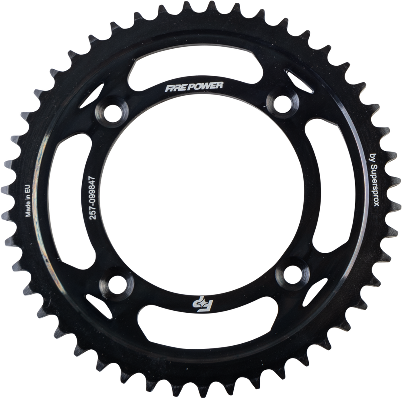 FIRE POWER REAR SPROCKET STEEL 47T BLK