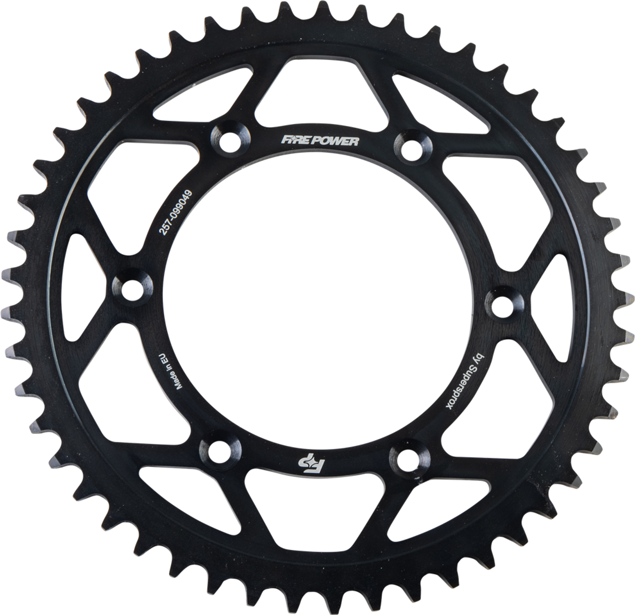 FIRE POWER REAR SPROCKET STEEL 49T BLK