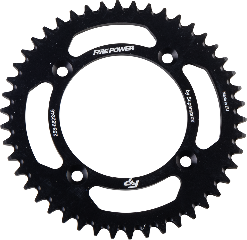 FIRE POWER REAR SPROCKET ALUMINUM 46T BLK