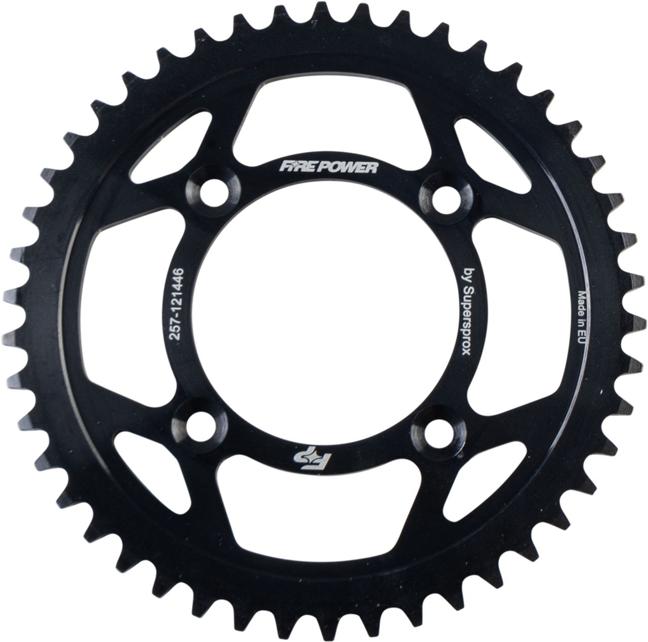 FIRE POWER REAR SPROCKET STEEL 46T BLK