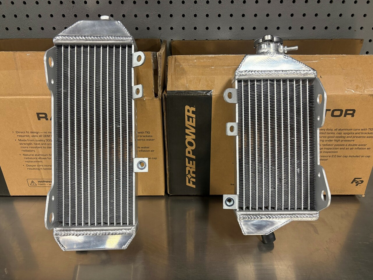 FIRE POWER RADIATOR LEFT KAW