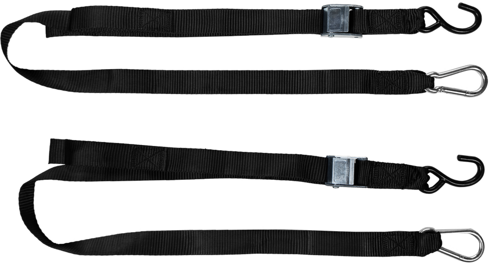 FIRE POWER 1.5" X 6' TIE-DOWN BLACK 2/PK