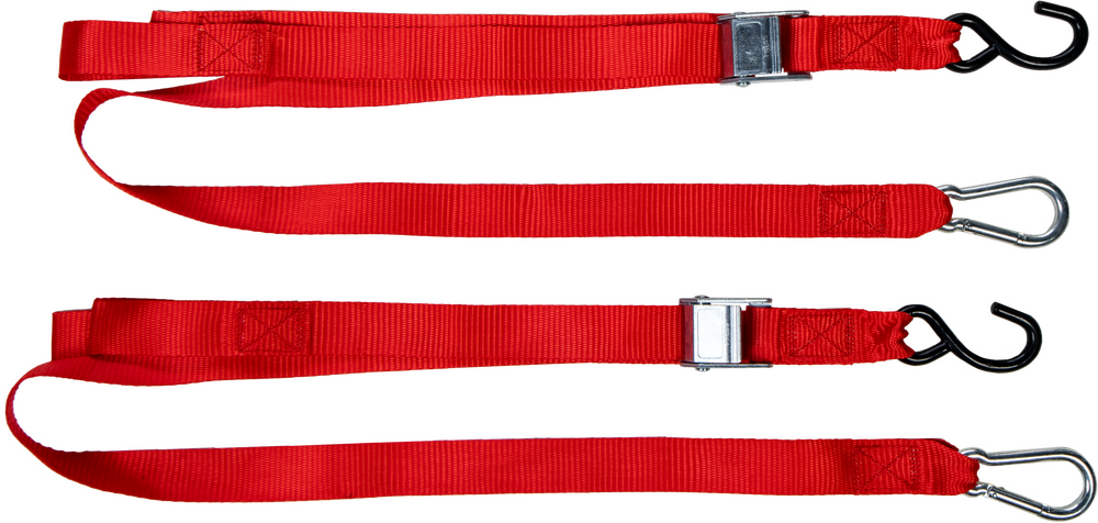 FIRE POWER 1.5" X 6' TIE-DOWN RED 2/PK