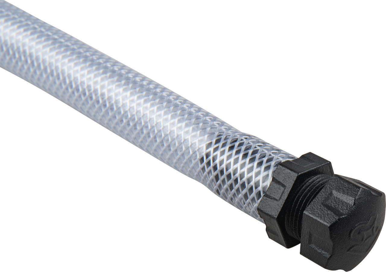 FIRE POWER FILLER HOSE W/SCREW CAP REINFORCED 12"