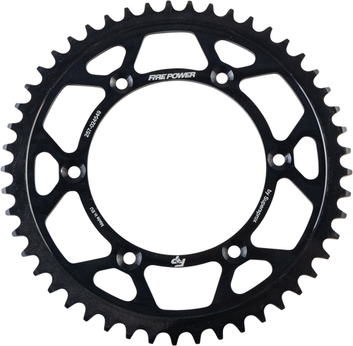 FIRE POWER REAR SPROCKET STEEL 49T BLK