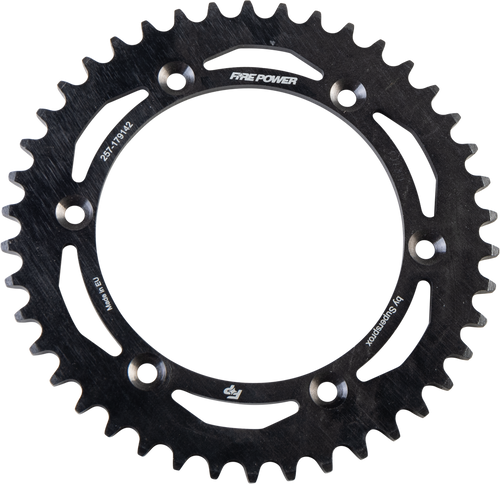 FIRE POWER REAR SPROCKET STEEL 42T BLK