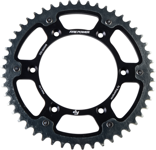 FIRE POWER REAR SPROCKET HYBRID 49T BLK/SIL