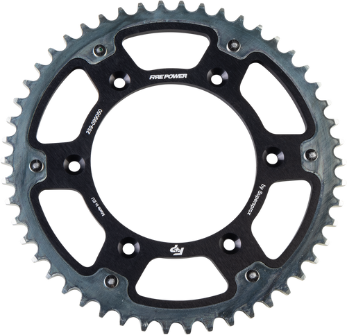 FIRE POWER REAR SPROCKET HYBRID 50T BLK/SIL