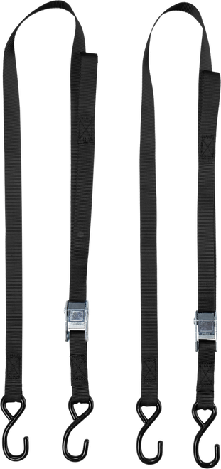 FIRE POWER 1" X 6' TIE-DOWN SOFT-TIE BLACK 2/PK