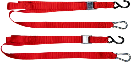 FIRE POWER 1.5" X 6' TIE-DOWN RED 2/PK