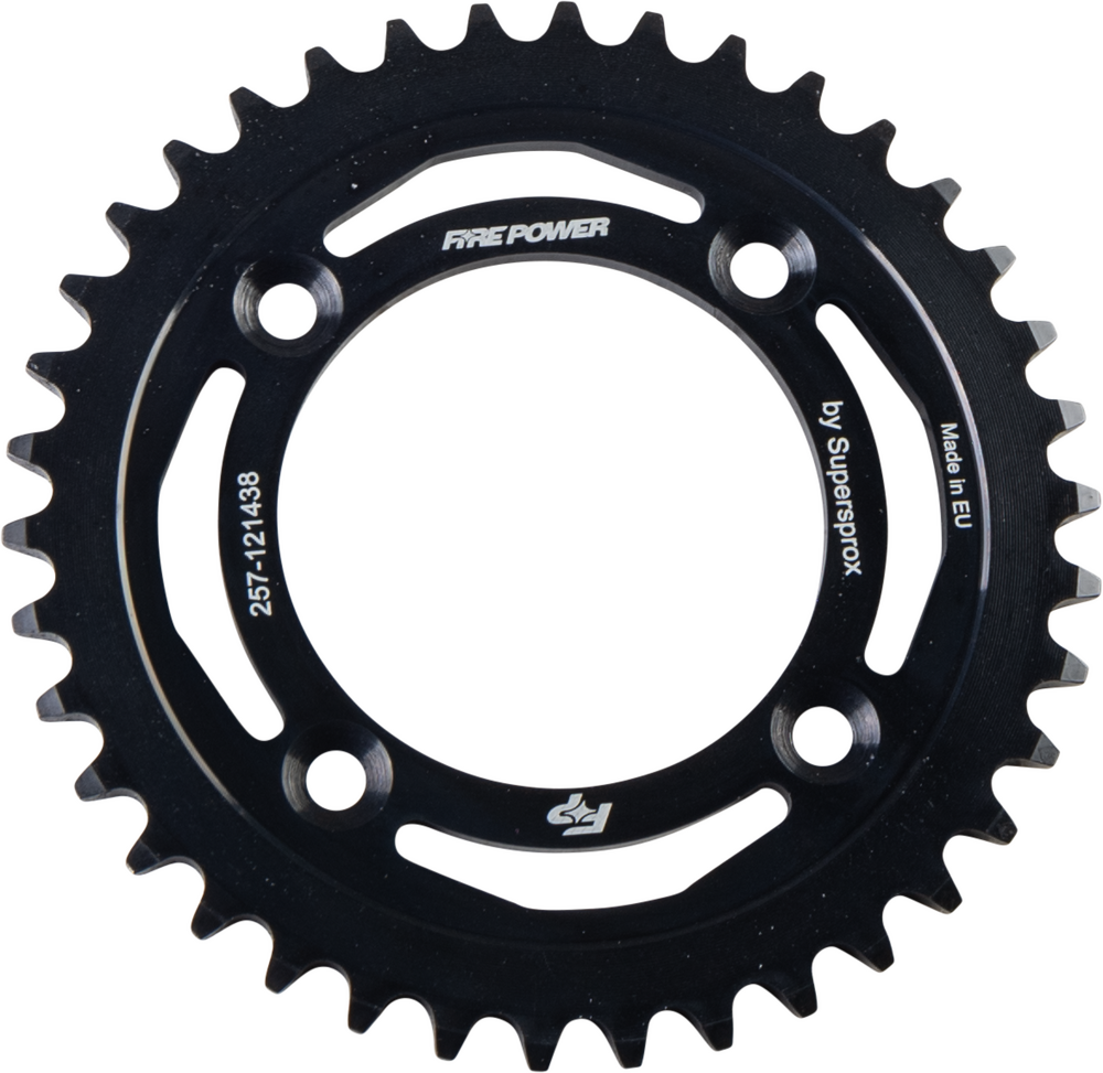 FIRE POWER REAR SPROCKET STEEL 38T BLK | FIRE POWER