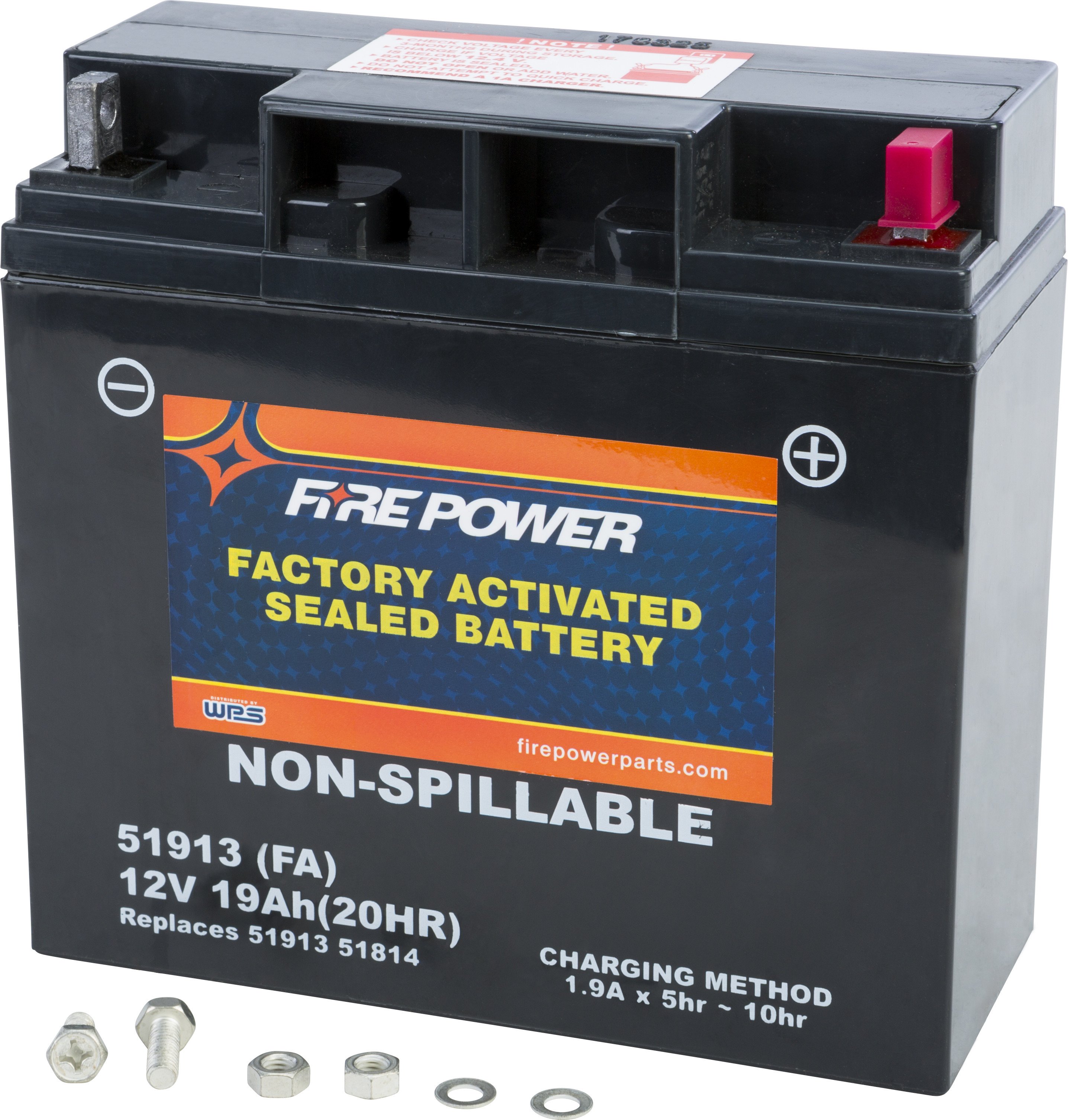Battery Sealed Factory Activated 51913(FA) | FIRE POWER
