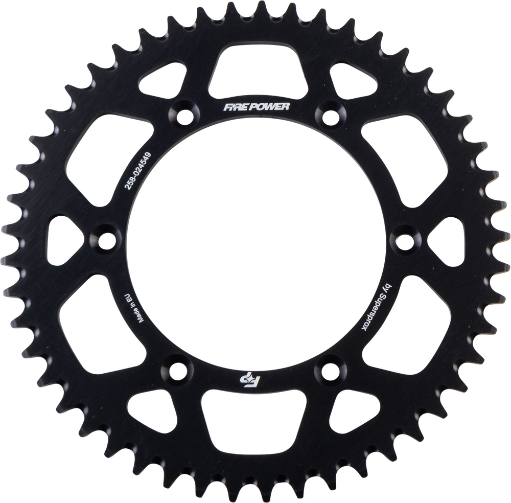 FIRE POWER REAR SPROCKET ALUMINUM 49T BLK | FIRE POWER