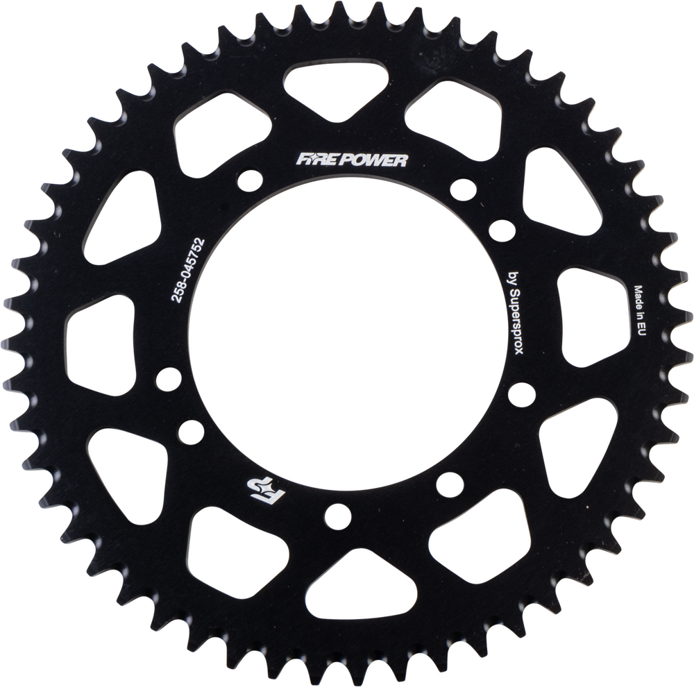 FIRE POWER REAR SPROCKET ALUMINUM 52T BLK | FIRE POWER