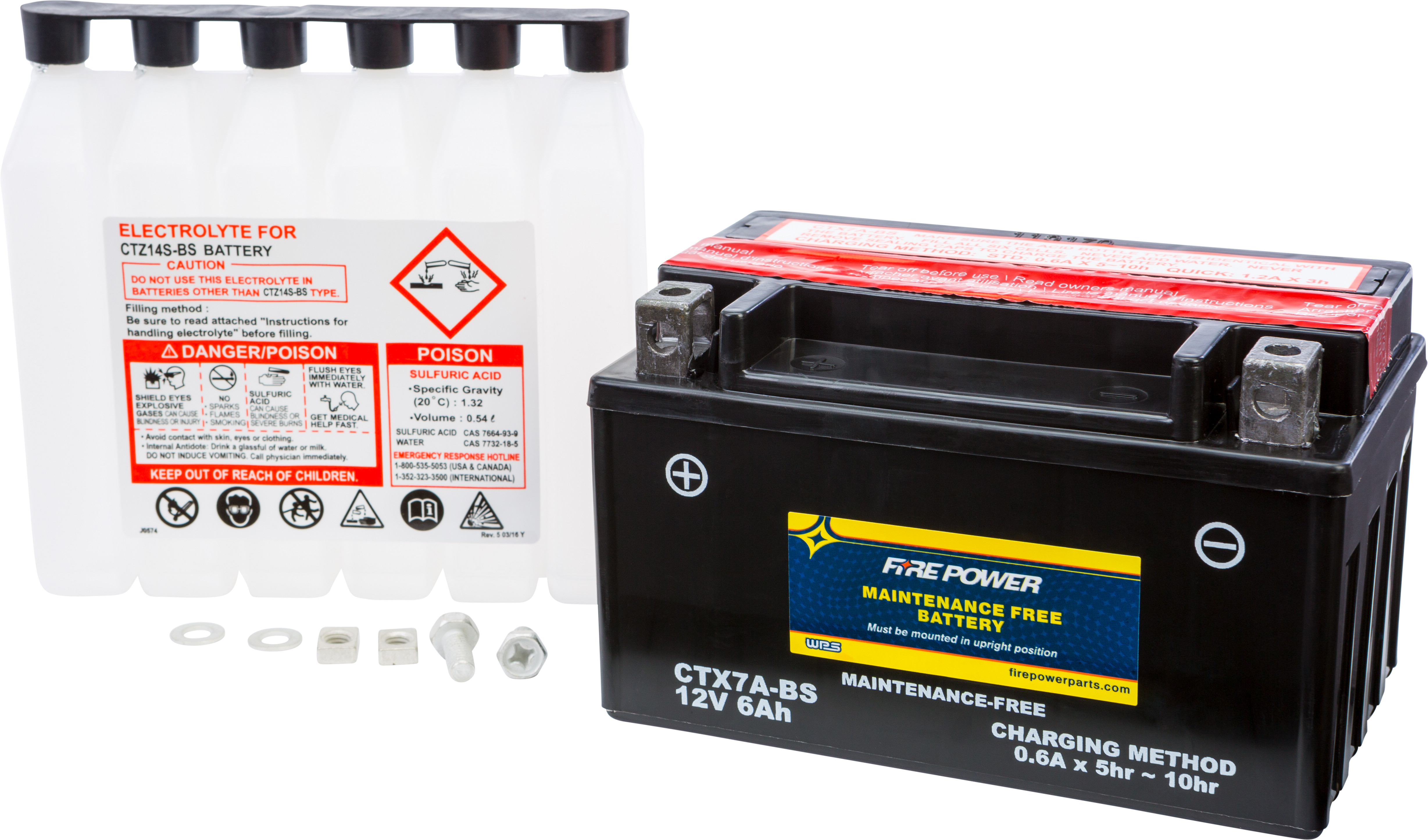 Battery Maintenance Free CTX7A-BS | FIRE POWER