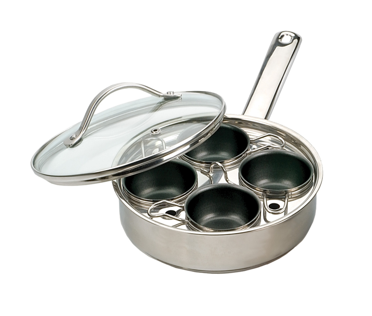 4 Egg Poacher Set Induction Abundant Kitchen