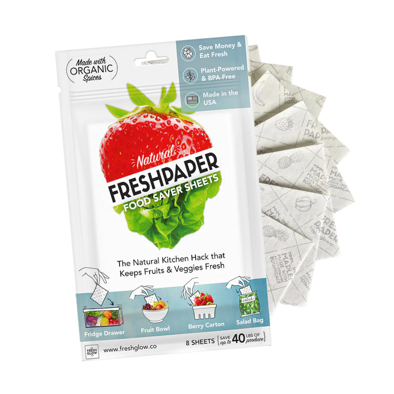 FRESHPAPER Produce Sheets: $8, Keeps Fruits Fresh Up to 4x Longer – SheKnows