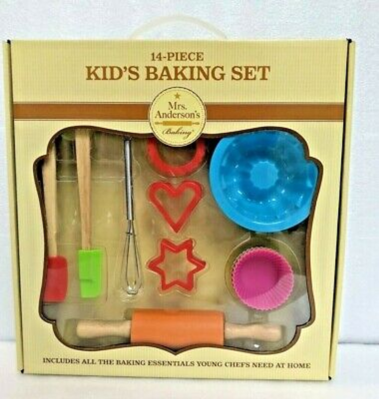 Mrs. Anderson's Baking Heart Cutter with Storage Container, Set of 5