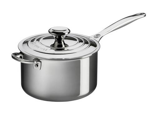 LC 4 qt Saucepan w/ lid & Helper Handle (ss)