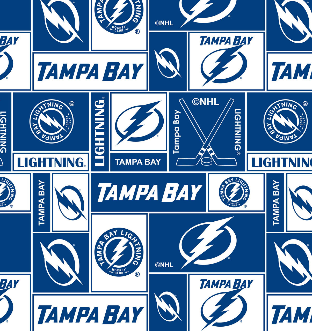 Tampa Bay Lightning Super Soft Fleece Classic Geometric Design