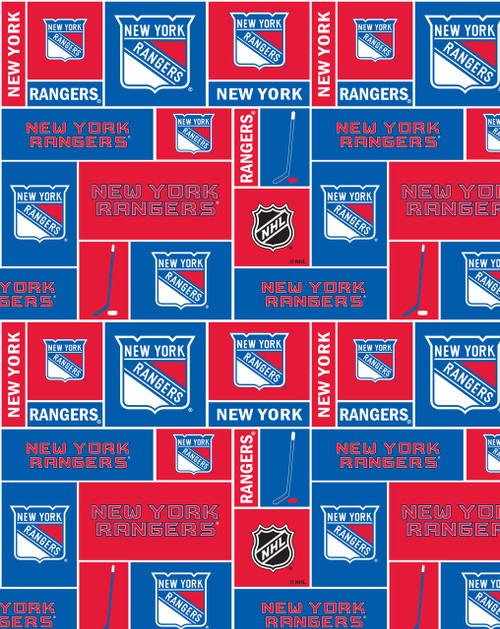 NHL New York Rangers Fleece Fabric, Hobby Lobby