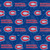 Montreal Canadiens Cotton Fabric with Tone on Tone Design