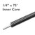 Inner Core Drain Cable | 1/4" x 75' | Duracable Manufacturing Co