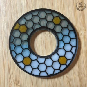 Kikko handcrafted Tsuba front