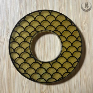 Gyorin Gold  handcrafted Tsuba front