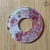 Sakura Zukushi white pink handcrafted Tsuba front