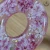 Sakura Zukushi semitransparent handcrafted Tsuba close up front