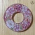 Sakura Zukushi semitransparent handcrafted Tsuba front