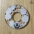 Sakura Zukushi transparent handcrafted Tsuba back