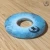 Ajisai & Sakura Iridiscent Blue handcrafted resin Tsuba