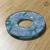 Ajisai & Sakura Iridiscent Blue handcrafted Tsuba