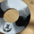 opal kasumi tombo handcrafted Tsuba close up back