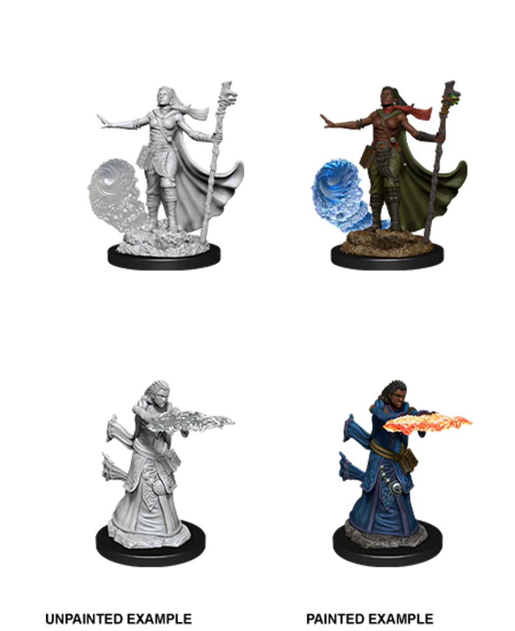 D&D Unpainted Minis Wv10 Female Human Sorcerer NEW miniatures Dungeons & Dragons