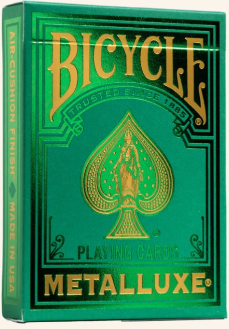 Playing Cards: Bicycle: Metalluxe Holiday Green